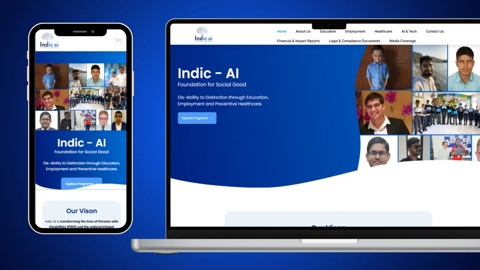 Indic-AI redesigned website