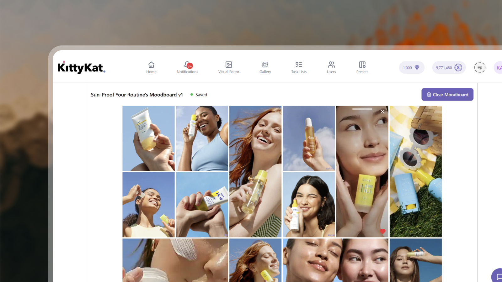 KittyKat campaign-ready asset system mock.