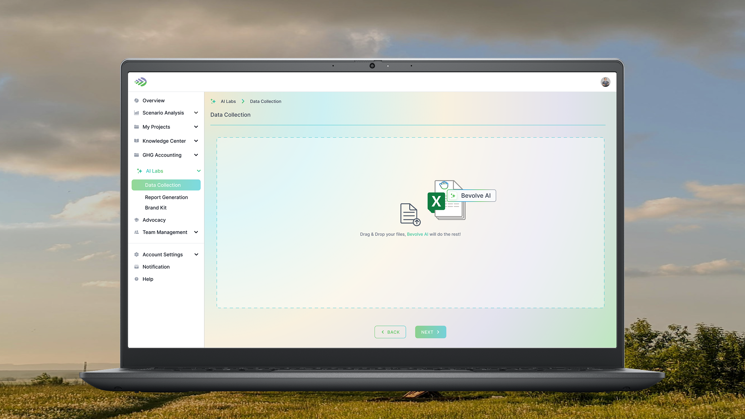 Bevolve.ai peer comparison workspace.